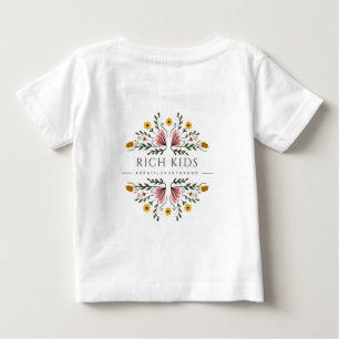 Camiseta De Bebé Niños ricos aura11 marca de lujo