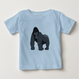 CAMISETA DE BEBÉ NIÑOS/SEGMENTOS #GORILLA 