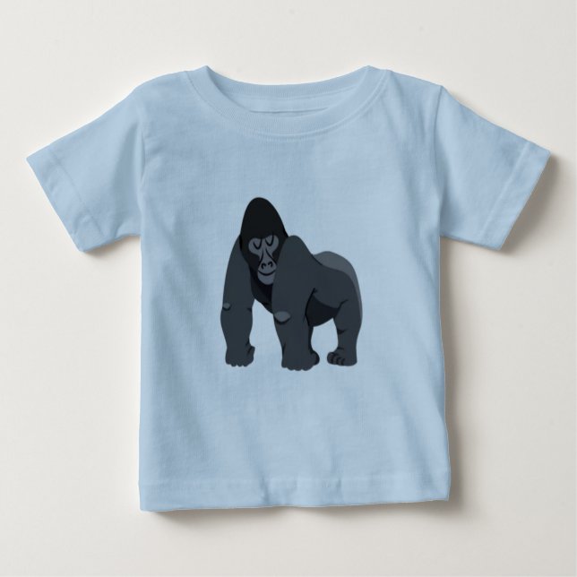 CAMISETA DE BEBÉ NIÑOS/SEGMENTOS #GORILLA  (Anverso)