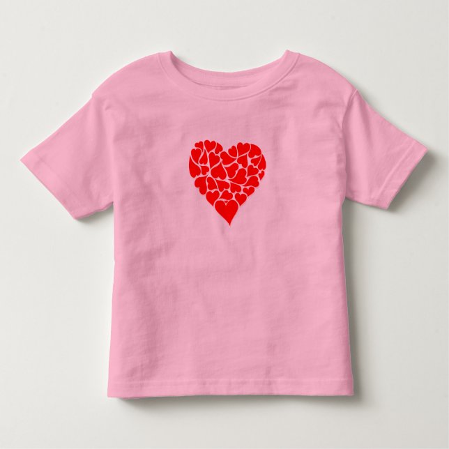 Camiseta De Bebé Niños Shirt-Valentine Heart (Anverso)