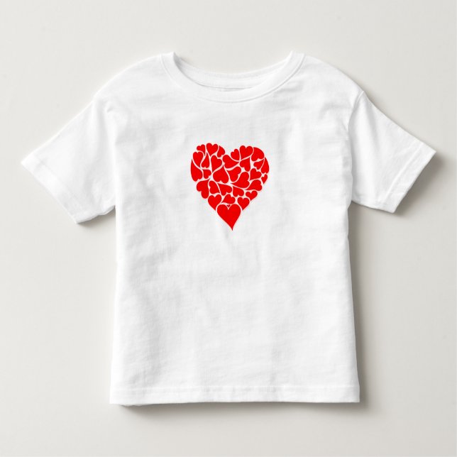 Camiseta De Bebé Niños Shirt-Valentine Heart (Anverso)