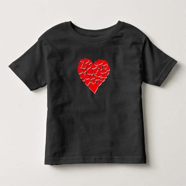 Camiseta De Bebé Niños Shirt-Valentine Heart (Anverso)