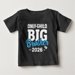 Camiseta De Bebé Niños Solo Hijo Tachado Hermano Mayor 2026