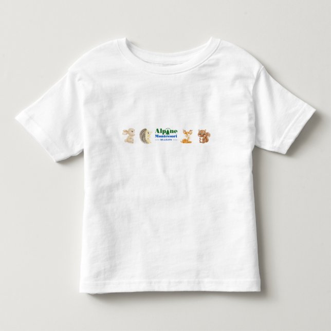 Camiseta De Bebé Niños T-Shirt Alpine Montessori (Anverso)