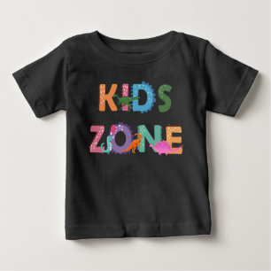 Camiseta De Bebé Niños Zona Dinosaurios