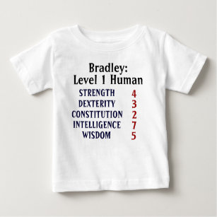 Camiseta De Bebé Nivel 1 Personalizado Humano