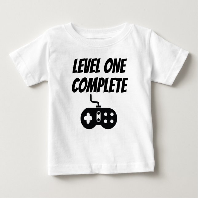 Camiseta De Bebé Nivel uno completo (Anverso)