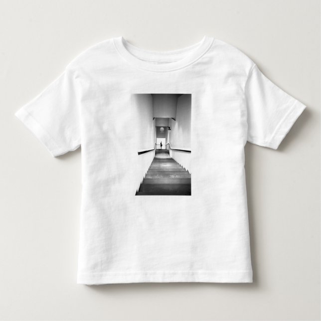 Camiseta De Bebé Niza Francia, Museo de Arte Moderno en escalera (Anverso)