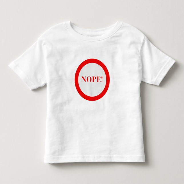 Camiseta De Bebé ¡No! (Anverso)