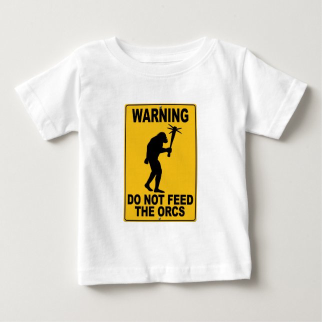 Camiseta De Bebé No alimente el Orcs (Anverso)