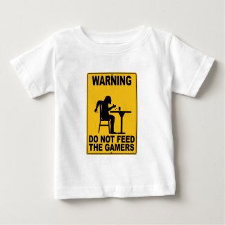 Camiseta De Bebé No alimente los videojugadores