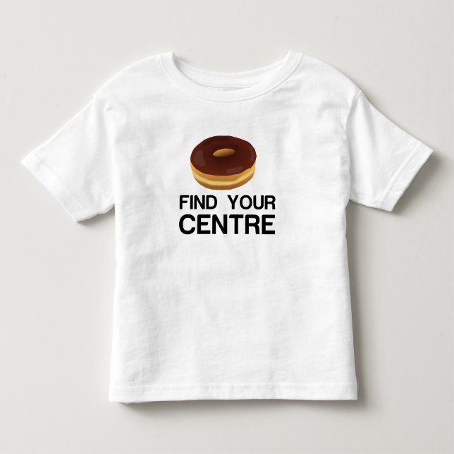 Camiseta De Bebé No busque su centro (Anverso)