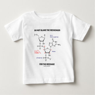 Camiseta De Bebé No Culpar Al Mensajero Por El Mensaje