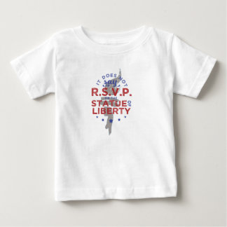 Camiseta De Bebé No dice RSVP sobre la estatua de la libertad