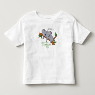 Camiseta De Bebé No Duermo la Siesta, Hiberno - Lindo Koala Durmien