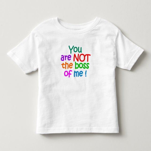 Camiseta De Bebé ¡NO el jefe! (Anverso)