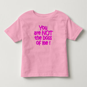 Camiseta De Bebé ¡NO el jefe!