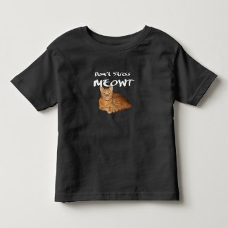 Camiseta De Bebé No enfades a Meowt - un gato Naranja me estresa