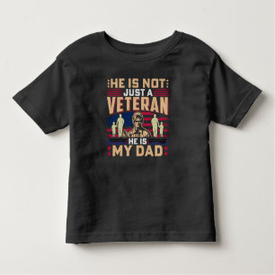 Camiseta De Bebé No Es Solo Un Veterano, Es Mi Padre.