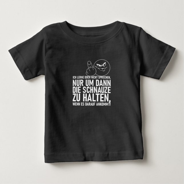 CAMISETA DE BEBÉ NO ESTOY APRENDIENDO A HABLAR (Anverso)