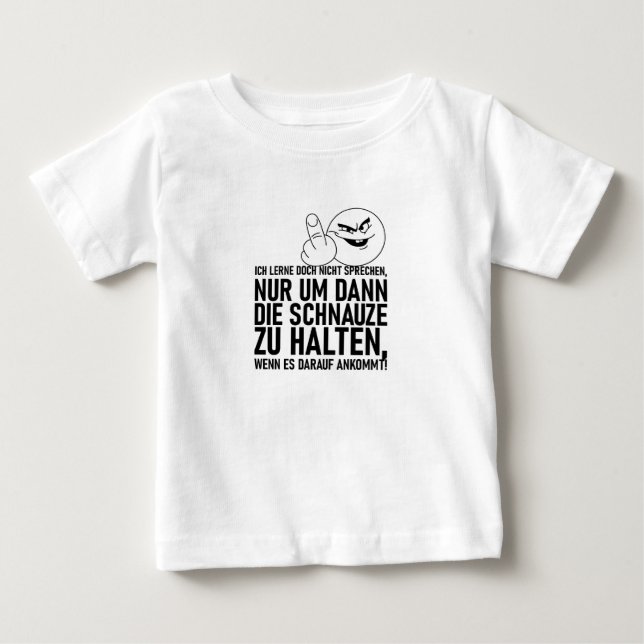 CAMISETA DE BEBÉ NO ESTOY APRENDIENDO A HABLAR (Anverso)
