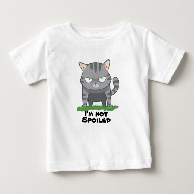 Camiseta De Bebé no estropear gato T-Shirt (Anverso)