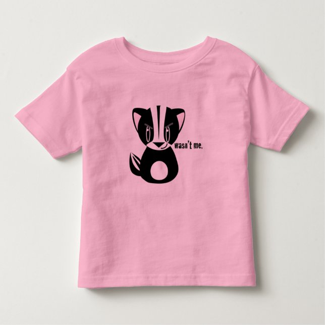 Camiseta De Bebé "No fui yo" Personalizado Skunk Tee (Anverso)