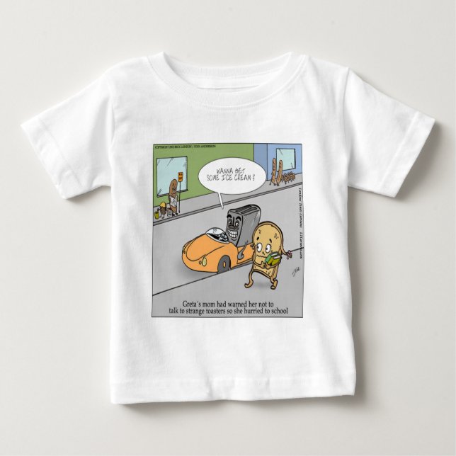 Camiseta De Bebé No Hables Con Extraños Divertido (Anverso)