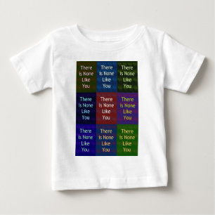 Camiseta De Bebé No Hay Ninguno Como Tú:: Cuadrícula Mosaico Inspir