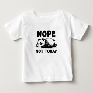 Camiseta De Bebé No Hoy Panda Osa Niños Camiseta Bebé Tee