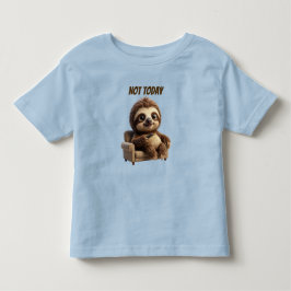 Camiseta De Bebé No Hoy Perezoso Relajado