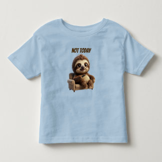 Camiseta De Bebé No Hoy Perezoso Relajado