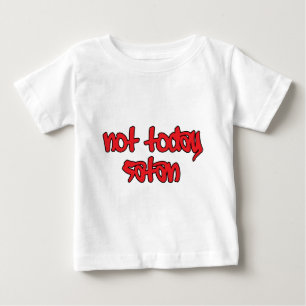 Camiseta De Bebé No hoy Satanás