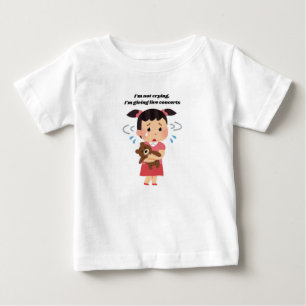 Camiseta De Bebé 🎵 no lloro, doy conciertos en vivo