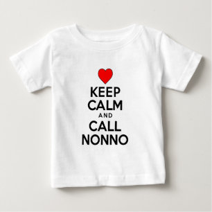 Camiseta De Bebé No mantener la llamada en calma