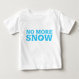 Camiseta De Bebé No más nieve