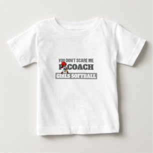 Camiseta De Bebé No me asustes, entreno softball