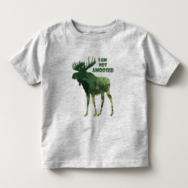 Camiseta De Bebé No me divierte la cita de Moose (Anverso)