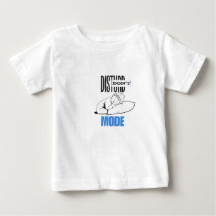 Camiseta De Bebé "No molestar el modo" durmiendo una pequeña camise