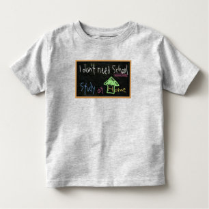 Camiseta De Bebé No necesito la escuela/estudiar en casa