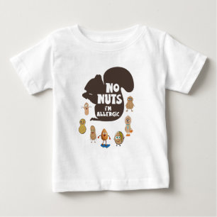 Camiseta De Bebé No Nueces Soy Alergia Alérgica del Cacahuete Alérg