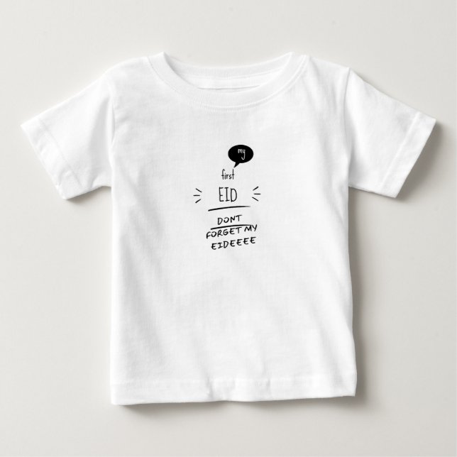 Camiseta De Bebé No olvides mi Eidee (Anverso)