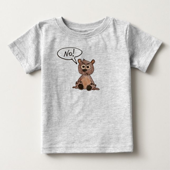 Camiseta De Bebé No! Osito (Anverso)