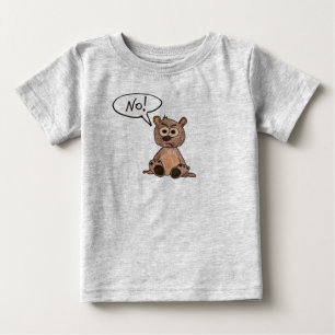Camiseta De Bebé ¡No! Oso