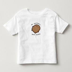 Camiseta De Bebé No pensamientos solo Patata