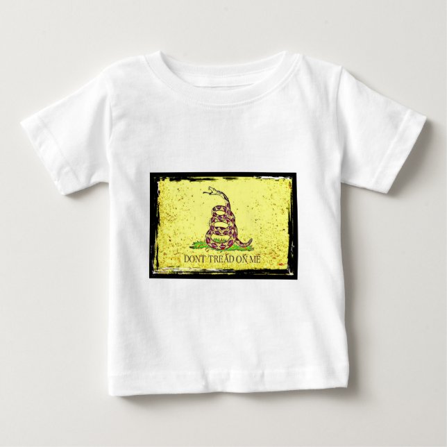 Camiseta De Bebé No pise en mí la bandera de Gadsden (Anverso)