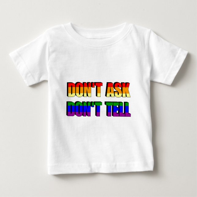 Camiseta De Bebé No Preguntes No Digas (Anverso)