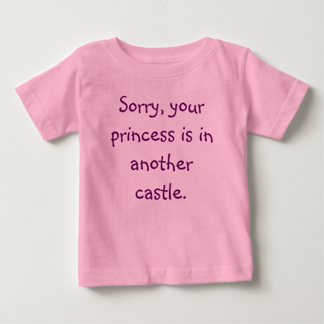 Camiseta De Bebé No Princess Baby Tee (Anverso)
