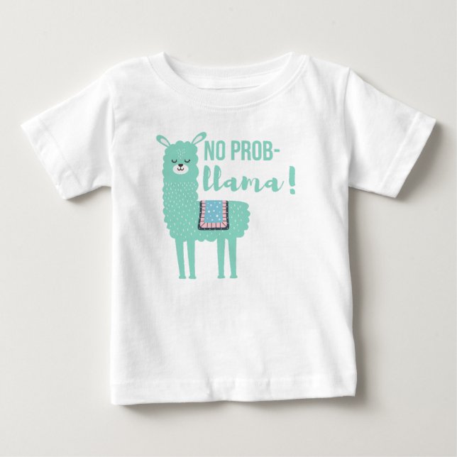 Camiseta De Bebé No prob-llama (Anverso)