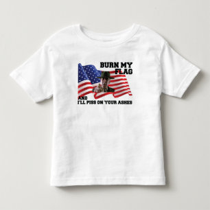 Camiseta De Bebé No quemes mi bandera